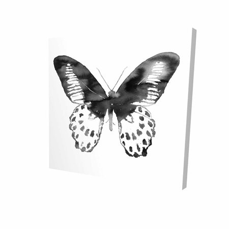 FONDO 32 x 32 in. Black Butterfly-Print on Canvas FO2790576